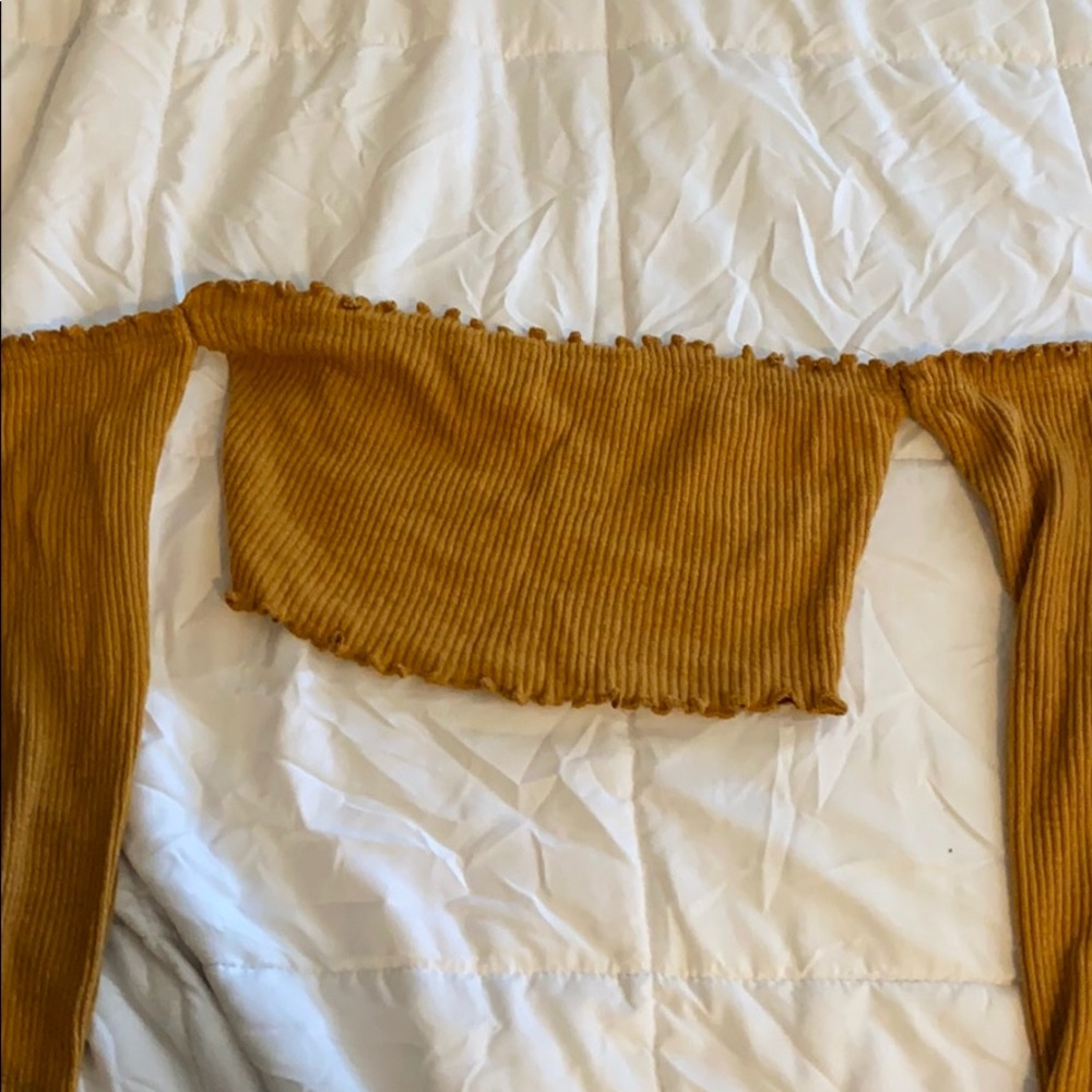 Off the shoulder crop top